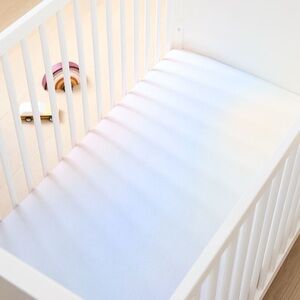 West Elm Rainbow Watercolor Jersey Crib Fitted Sheet